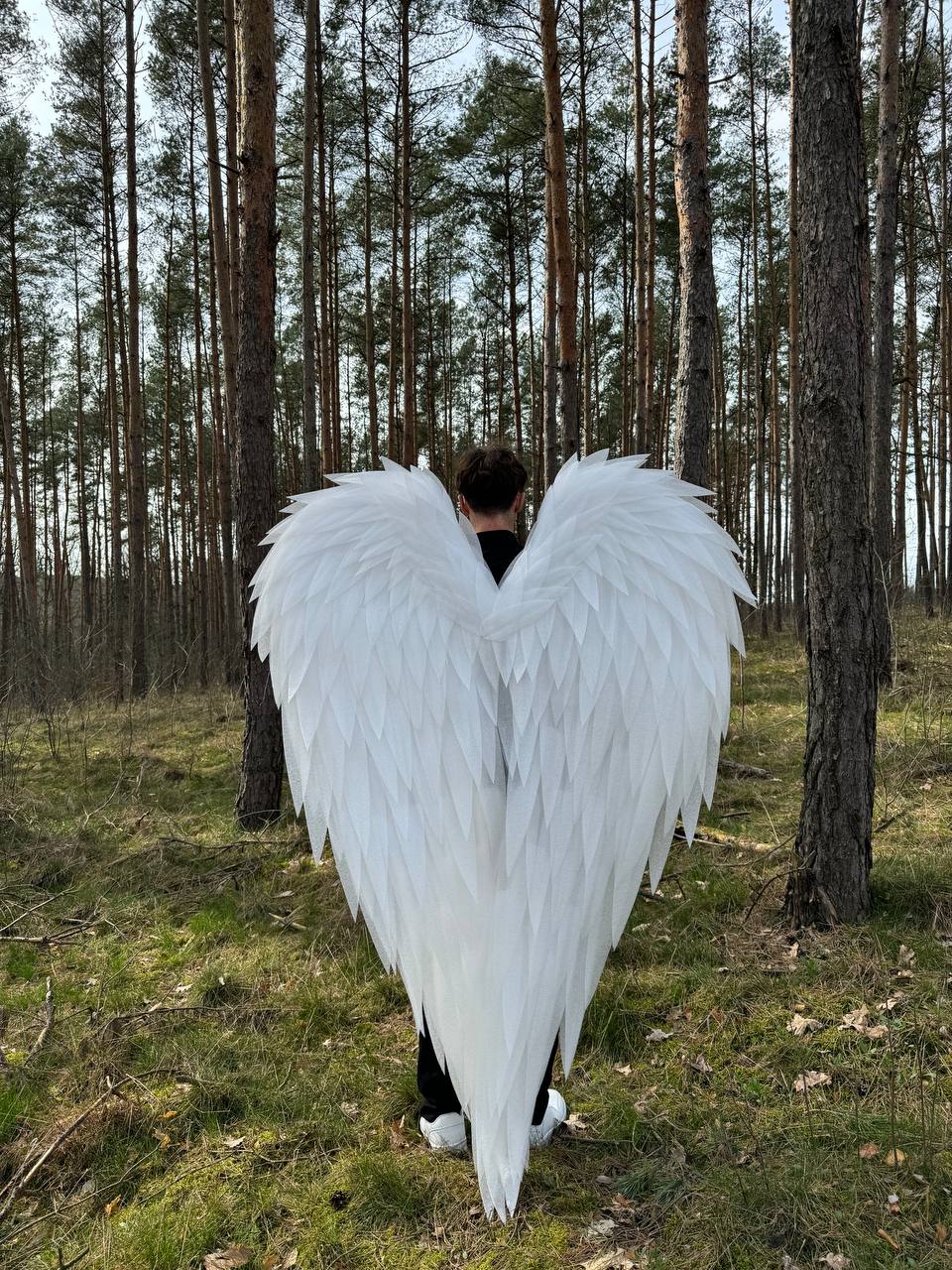 Skrzydła anioła do sesji zdjęciowej "marki Bogacci"