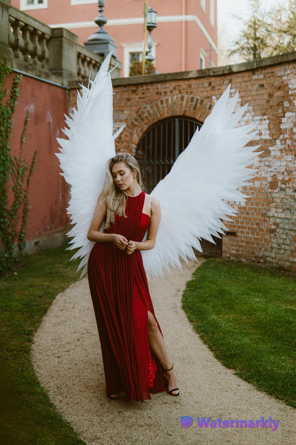 Kostium Białe skrzydła anioła na sesje zdjęciową "marki Bogacci"
