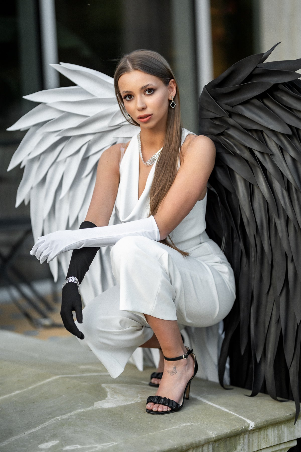 Skrzydła anioła ubranie do sesji zdjęciowej "marki Bogacci"