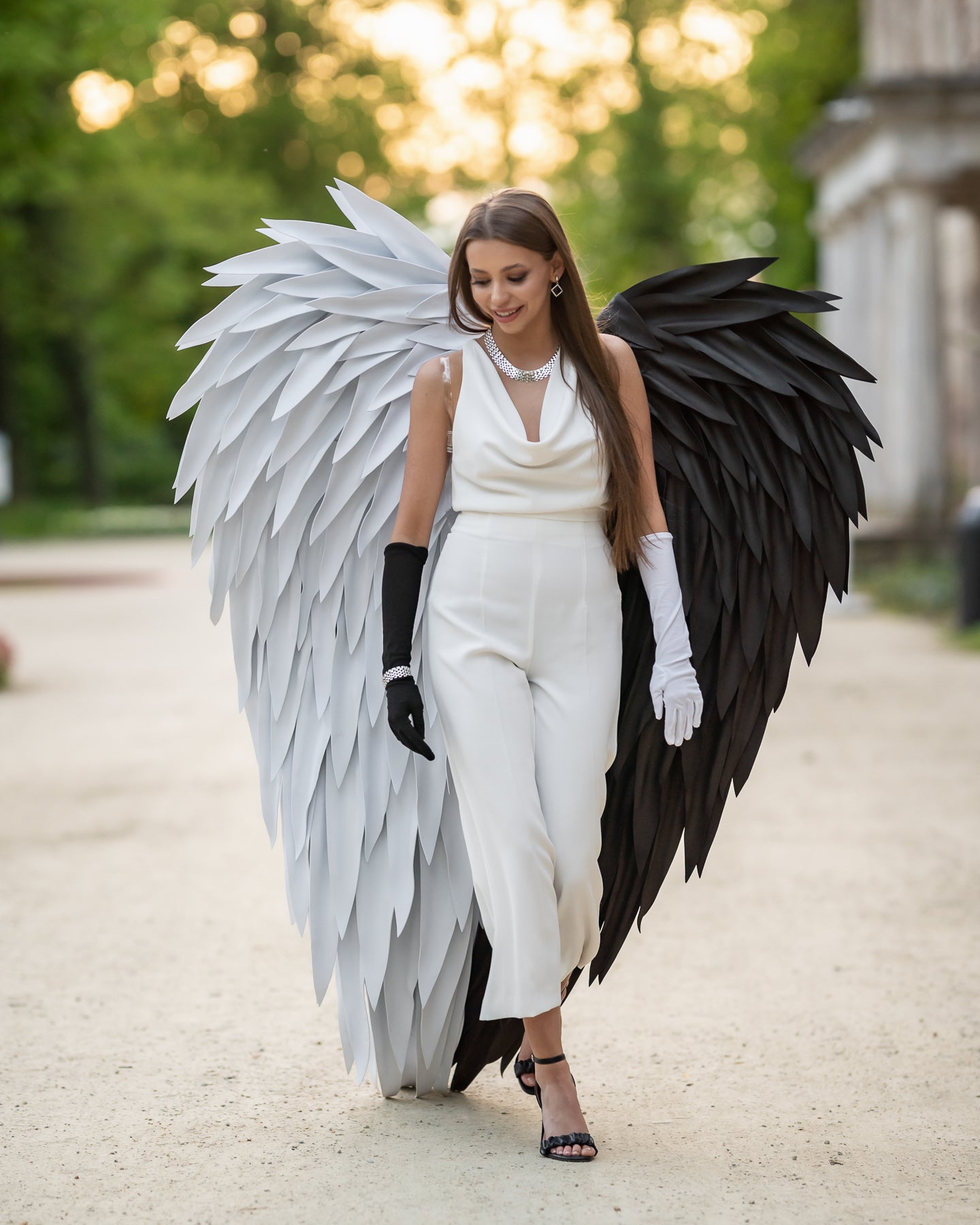 Skrzydła anioła ubranie do sesji zdjęciowej "marki Bogacci"